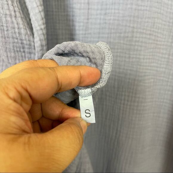 Mododoc Sleeveless V Neck Puckered Maxi Dress Purple Size Small - Picture 9 of 10